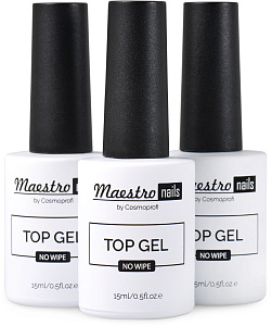 Топ без липкого слоя Maestro nails Top gel - 15 ml